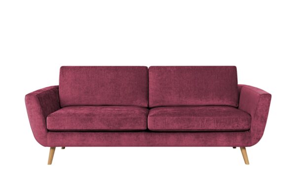 SOHO Sofa  Smilla ¦ rot ¦ Maße (cm): B: 217 H: 85 T: 93 Polstermöbel > Sofas > 3-Sitzer - Höffner