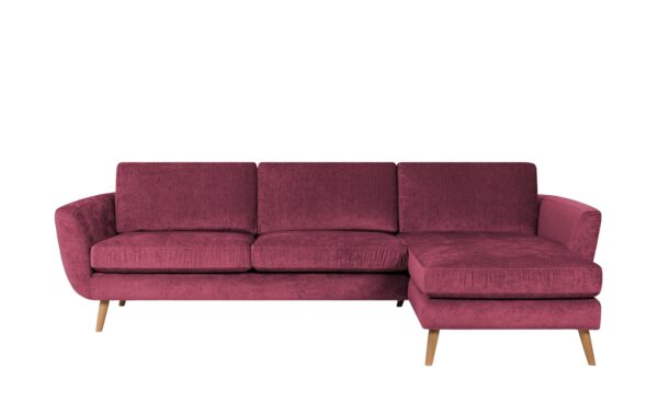 SOHO Ecksofa  Smilla ¦ rot ¦ Maße (cm): B: 274 H: 85 T: 156 Polstermöbel > Sofas > Ecksofas - Höffner