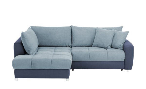 Ecksofa  Cynthia ¦ blau ¦ Maße (cm): B: 242 H: 83 T: 183 Polstermöbel > Sofas > Ecksofas - Höffner