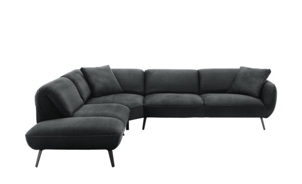 medium Ecksofa  Ventus ¦ schwarz ¦ Maße (cm): B: 304 T: 246 Polstermöbel > Sofas > Ecksofas - Höffner