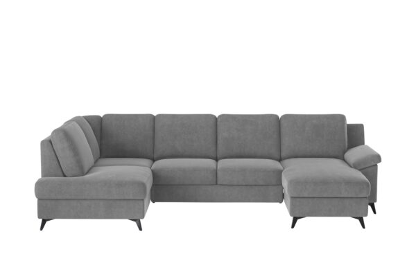 uno Wohnlandschaft  Boom ¦ grau ¦ Maße (cm): B: 309 H: 90 T: 170 Polstermöbel > Sofas > Schlafsofas - Höffner