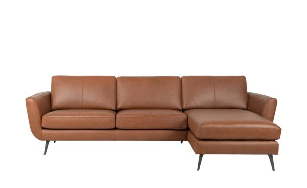 SOHO Ecksofa  Smile Day Leder ¦ braun ¦ Maße (cm): B: 274 H: 85 T: 156 Polstermöbel > Sofas > Ecksofas - Höffner