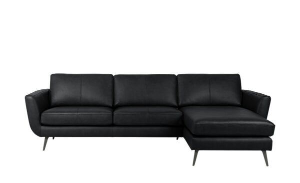 SOHO Ecksofa  Smile Day Leder ¦ schwarz ¦ Maße (cm): B: 274 H: 85 T: 156 Polstermöbel > Sofas > Ecksofas - Höffner