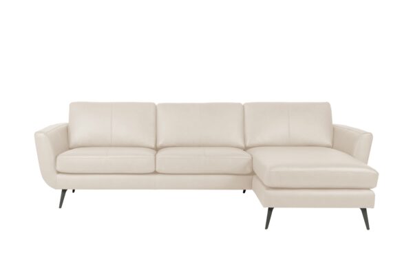 SOHO Ecksofa  Smile Day Leder ¦ weiß ¦ Maße (cm): B: 274 H: 85 T: 156 Polstermöbel > Sofas > Ecksofas - Höffner