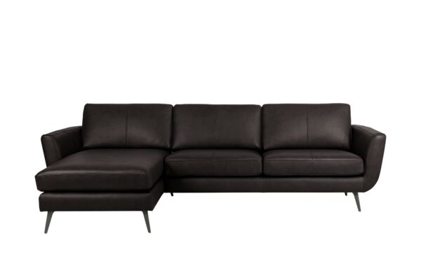 SOHO Ecksofa  Smile Day Leder ¦ braun ¦ Maße (cm): B: 274 H: 85 T: 156 Polstermöbel > Sofas > Ecksofas - Höffner