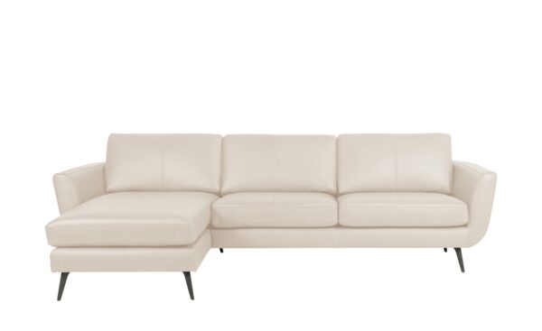 SOHO Ecksofa  Smile Day Leder ¦ weiß ¦ Maße (cm): B: 274 H: 85 T: 156 Polstermöbel > Sofas > Ecksofas - Höffner