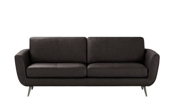 SOHO Ledersofa  Smilla ¦ braun ¦ Maße (cm): B: 217 H: 85 T: 93 Polstermöbel > Sofas > 3-Sitzer - Höffner