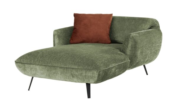 medium Longchair  Ventus ¦ grün ¦ Maße (cm): B: 118 H: 111 T: 174 Polstermöbel > Sessel > Relaxsessel - Höffner