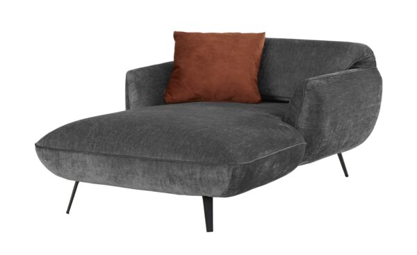 medium Longchair  Ventus ¦ grau ¦ Maße (cm): B: 118 H: 111 T: 174 Polstermöbel > Sessel > Relaxsessel - Höffner