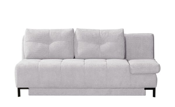 Querschläfer   Sammy ¦ silber ¦ Maße (cm): B: 206 H: 98 T: 98 Polstermöbel > Sofas > 2-Sitzer - Höffner