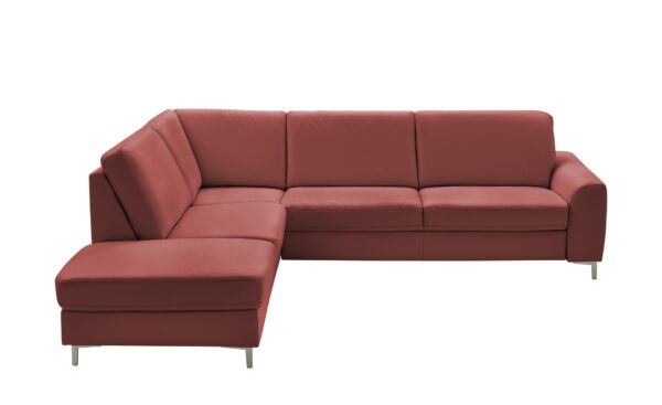 Ecksofa  Lea ¦ rot ¦ Maße (cm): B: 271 H: 92 T: 235 Polstermöbel > Sofas > Ecksofas - Höffner