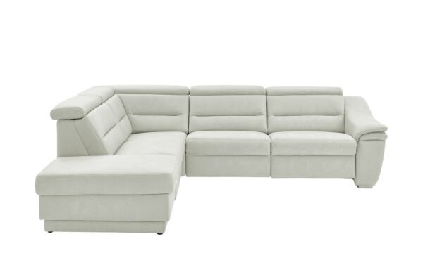 meinSofa Ecksofa   Ivonne ¦ silber ¦ Maße (cm): B: 294 H: 84 T: 245 Polstermöbel > Sofas > Ecksofas - Höffner