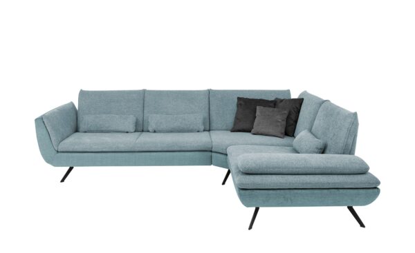 Ecksofa   Luca ¦ blau ¦ Maße (cm): B: 314 H: 88 T: 244 Polstermöbel > Sofas > Ecksofas - Höffner