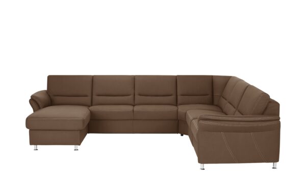 meinSofa Wohnlandschaft   Donald ¦ braun ¦ Maße (cm): B: 330 H: 89 T: 262 Polstermöbel > Sofas > Wohnlandschaften - Höffner