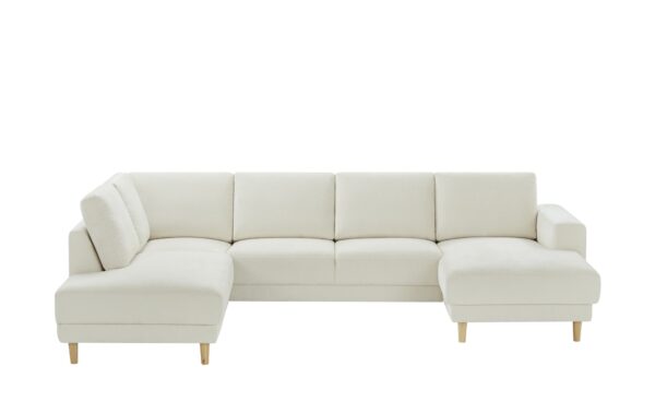 Wohnlandschaft   Samia ¦ creme ¦ Maße (cm): B: 303 H: 76 T: 200 Polstermöbel > Sofas > Wohnlandschaften - Höffner