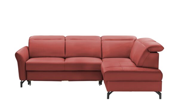 uno Ecksofa  Basel ¦ rot ¦ Maße (cm): B: 243 H: 100 T: 200 Polstermöbel > Sofas > Ecksofas - Höffner