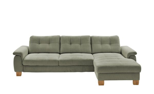 meinSofa Ecksofa  Cord Suna ¦ grün ¦ Maße (cm): B: 316 H: 86 T: 177 Polstermöbel > Sofas > Ecksofas - Höffner