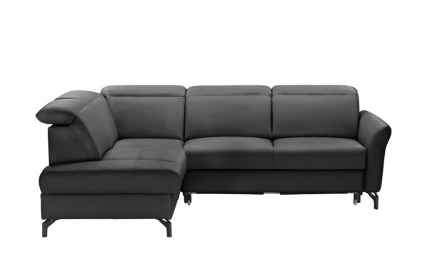 uno Ecksofa  Basel ¦ schwarz ¦ Maße (cm): B: 243 H: 100 T: 200 Polstermöbel > Sofas > Ecksofas - Höffner