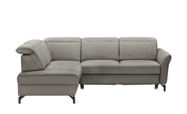 uno Ecksofa  Basel ¦ grau ¦ Maße (cm): B: 243 H: 100 T: 200 Polstermöbel > Sofas > Ecksofas - Höffner